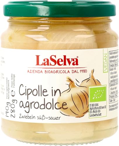 La Selva Bio Zwiebeln süß-sauer (1 x 280 gr) von LaSelva