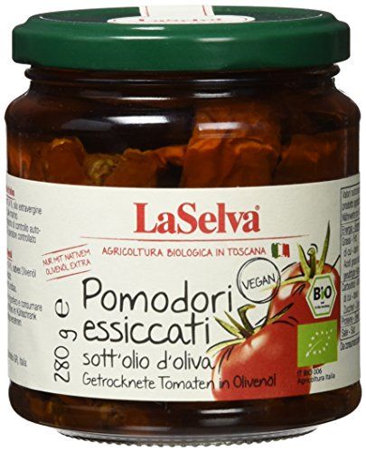 La Selva Getrocknete Tomaten in Olivenöl Bio Feinkost, 2er Pack (2 x 280 g) von LaSelva