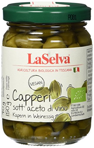 La Selva Kapern in Essig Bio Feinkost, 6er Pack (6 x 150 g) von LaSelva