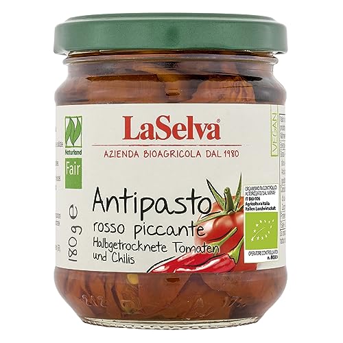 LaSelva Bio Antipasto rosso piccante in Olivenöl, 180 g von LaSelva