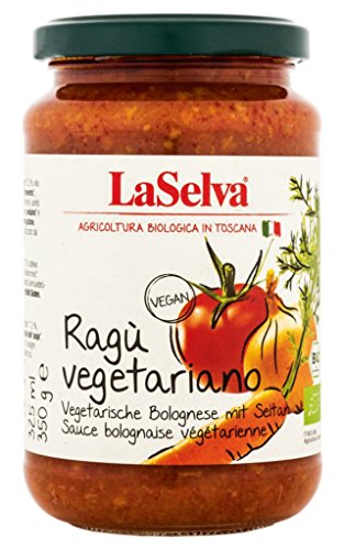LaSelva Bio Bolognese vegetariana, vegetarische Bolognese mit Seitan, 350 g von LaSelva