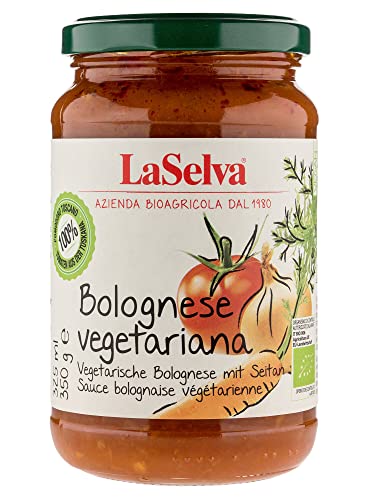 LaSelva Bio Bolognese vegetariana, vegetarische Bolognese mit Seitan, 350 g von LaSelva