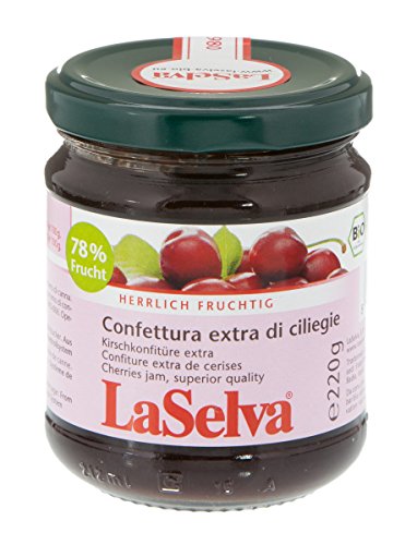 LaSelva Bio Confettura extra di ciliegie, Kirsch Konfitüre extra, 220 g von LaSelva
