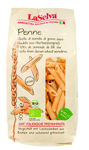 LaSelva Bio Penne aus Hartweizengrieß, 500 g von nakato