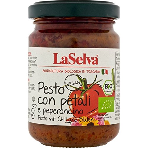 LaSelva Bio Pesto con petali e peperoncino, 130 g von LaSelva