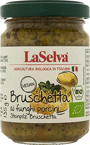 LaSelva Bruschetta aus Steinpilzen 135g Bio Würz-Sauce, 1er Pack (1 x 135 g) von LaSelva