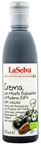 LaSelva Creme aus Balsamessig aus Modena mit Kakao / Crema di Balsamico mit Kakao 250ml Bio Essig, 1er Pack (1 x 250 ml) von LaSelva