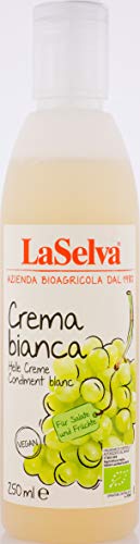 LaSelva Creme für Salate und Früchte / Crema di Balsamico Bianco (hell) 250ml Bio Essig, 1er Pack (1 x 250 g) von LaSelva