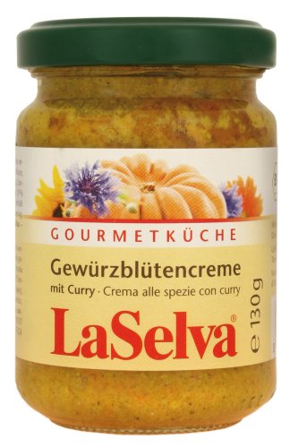 LaSelva Gewürzblütencreme Curry 130g Bio Würz-Sauce, 6er Pack (6 x 130 g) von LaSelva