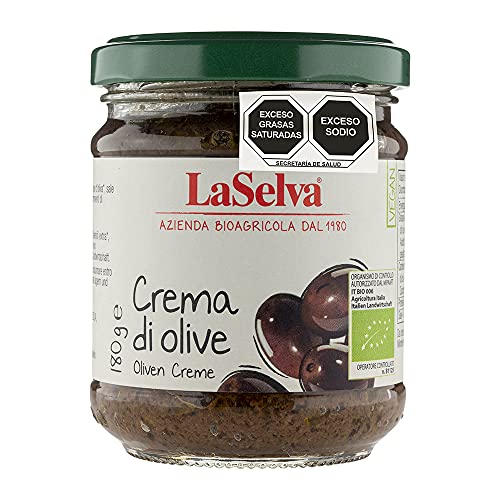 LaSelva Olivencreme 180 g (Crema die Olive) Bio Würz-Sauce, 1er Pack (1 x 180 g) von LaSelva