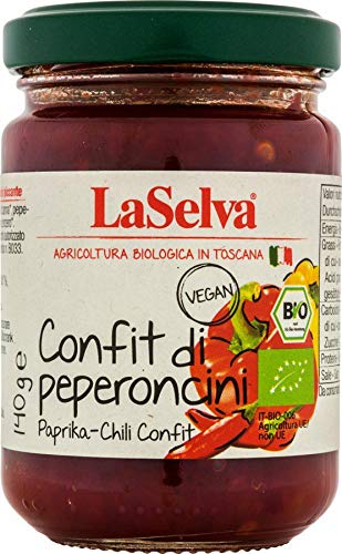 LaSelva - Paprika-Chili Confit - scharfe Zubereitung - 140 g - 6er Pack von LaSelva