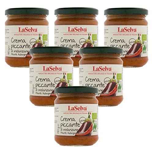 LaSelva - Pikante Auberginen Creme - 180 g - 6er Pack von LaSelva