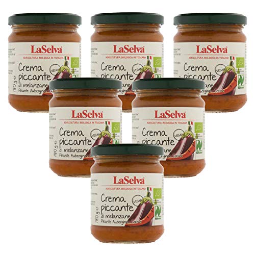 Pikante Auberginen Creme 6 x 180 gr Pikante Auberginen Creme 6 x 180 gr von LaSelva