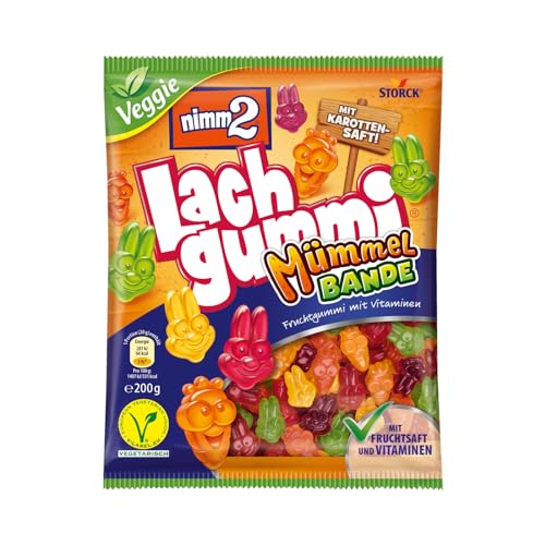 nimm2 Lachgummi Mümmelbande (1 x 200g) / Fruchtgummi mit Fruchtsaft & Vitaminen von nimm2 Lachgummi