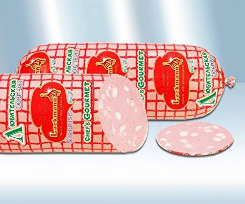 Brühwurst mit Speckeinlage Lubitelskaja 800g Brühwurst mit Speckeinlage Lubitelskaja 800g von Lackmann