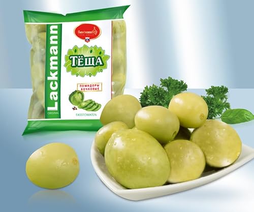 Fasstomaten Grüne Tomaten, eingelegt 3x 450g (Nettogewicht 1350g) von Lackmann