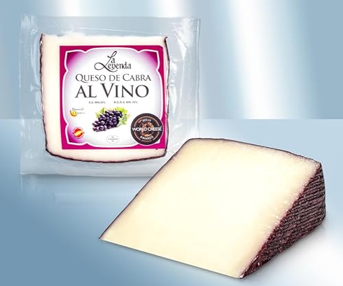 Käse "Al Vino" aus Ziegenmilch, mit Wein, 45% Fett 200g von Lackmann
