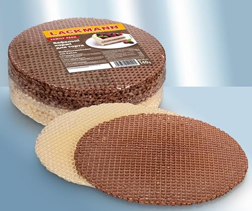 Lackmann Waffeltortenboden mit Kakaogeschmack 140g von Lackmann