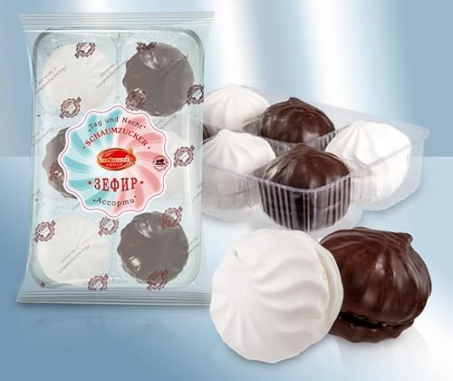 Lackmann Zefir Schaumzuckerware Assorti mit und ohne Schokoglasur, Marshmallows 350g Lackmann Zefir Schaumzuckerware Assorti mit und ohne Schokoglasur, Marshmallows 350g von Lackmann