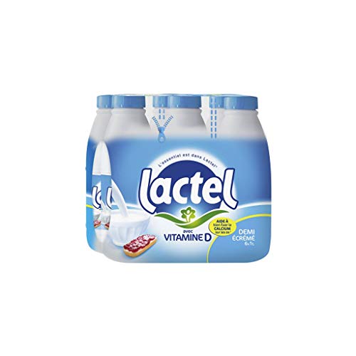 Lait Lactel Vitamine D demi-écrémé 1L (lot de von Lactel Pack