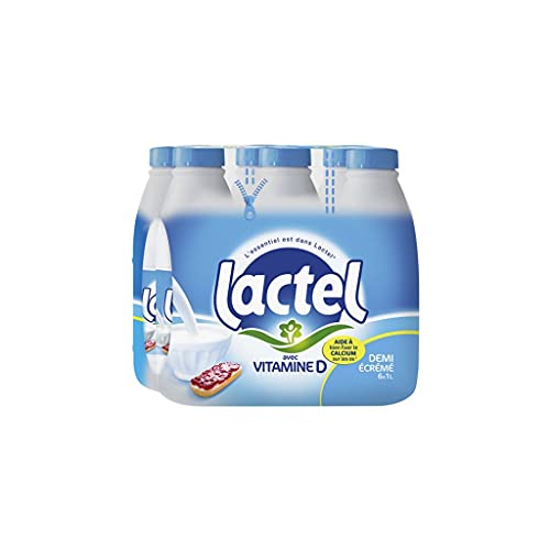 Lait Lactel Vitamine D demi-écrémé 1L (lot de Lait Lactel Vitamine D demi-écrémé 1L (lot de von Lactel Pack