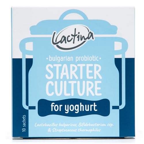 Bulgarisches Joghurtferment Starterkulturen für 10 Liter mit Bifidobacterium spp. Natürliches Probiotikum Naturjoghurt zum Selber Machen Naturale Joghurtkulturen Lactobacillus Bulgaricus Bulgarisches Joghurtferment Starterkulturen für 10 Liter mit Bifidobacterium spp. Natürliches Probiotikum Naturjoghurt zum Selber Machen Naturale Joghurtkulturen Lactobacillus Bulgaricus von Lactina