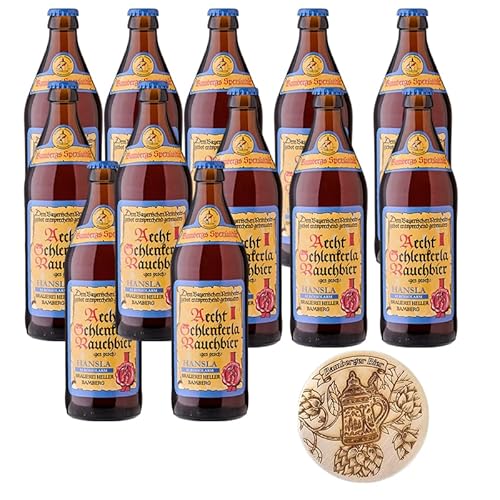 12 x Schlenkerla Rauchbier - Hansla alkoholarm 10x0,5 Ltr. MEHRWEG Euroflasche ink Biergardendeckel 12 x Schlenkerla Rauchbier - Hansla alkoholarm 10x0,5 Ltr. MEHRWEG Euroflasche ink Biergardendeckel von Lädla Juice