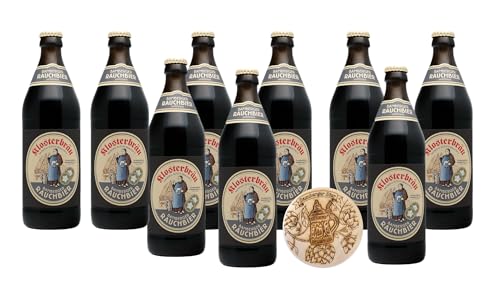 9er Bamberger Klosterbräu Rauchbier Paket inkl.Biergartendeckel von Lädla Juice