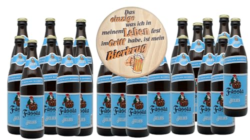Fässla Bier Helles, 20 x 0,5L mit Biergartendeckel, Fässla Bier von Lädla Juice