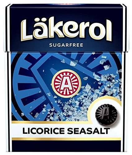 Läkerol Licorice Seasalt - Lakerol Lakritz Meersalz - Original Schwedisch Süßholzwurzel Zuckerfreier Stevia Pastillen Box 25g Läkerol Licorice Seasalt - Lakerol Lakritz Meersalz - Original Schwedisch Süßholzwurzel Zuckerfreier Stevia Pastillen Box 25g von Läkerol Pastillen