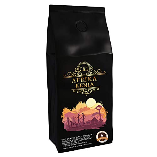 Kaffeespezialität Aus Afrika - Kaffee Aus Kenia - Eine Spezialität Afrikas (gemahlen, 500g) - Länderkaffee - Spitzenkaffee - Säurearm - Schonend Und Frisch Geröstet von The Coffee and Tea Company