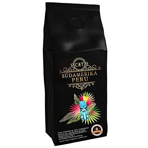 Kaffeespezialität Aus Südamerika - Kaffee Aus Peru - Eine Spezialität Südamerikas (Gemahlen) - Länderkaffee - Spitzenkaffee - Säurearm - Schonend Und Frisch Geröstet von C&T