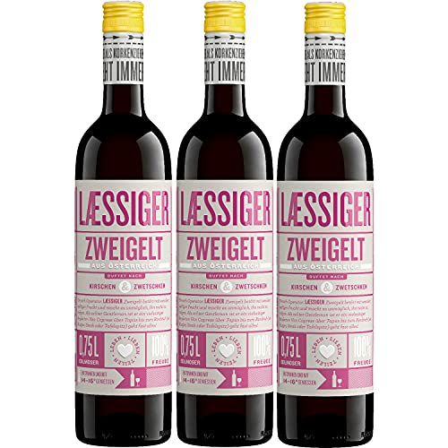 Laessiger Zweigelt Rotwein Wein trocken Österreich (3 Flaschen) von Laessiger