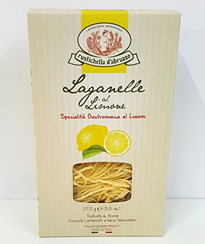 Rustichella d'Abruzzo Laganelle al Limone - Nudeln aus Hartweizengrieß mit Ei & Zitrone (1 x 250 g) von Laganelle all uovo al Limone ,250g