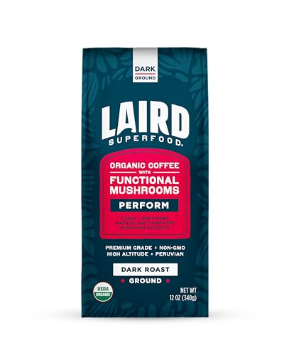 Laird Superfood Dunkel gerösteter gemahlener Pilzkaffee Laird Superfood Dunkel gerösteter gemahlener Pilzkaffee von Laird Superfood