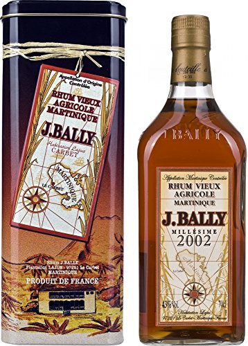 J. Bally Rhum Vieux Agricole Millésime 2002 in Tinbox Rum (1 x 0.7 l) von J.Bally