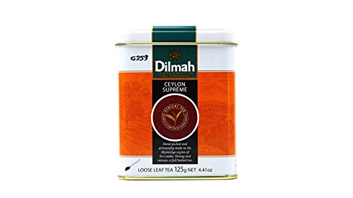 Dilmah Ceylon Supreme Tea Loose Leaf Tea 125g - Finest Pure Ceylon Black Tea Box Sri Lanka Dilmah in Foil Pouch - 125g (4.4 oz) von Lakpura