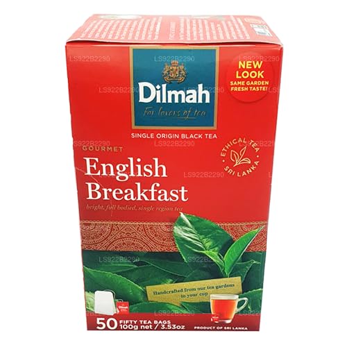 Dilmah Englischer Frühstückstee (100g), 50 Teebeutel von Lakpura