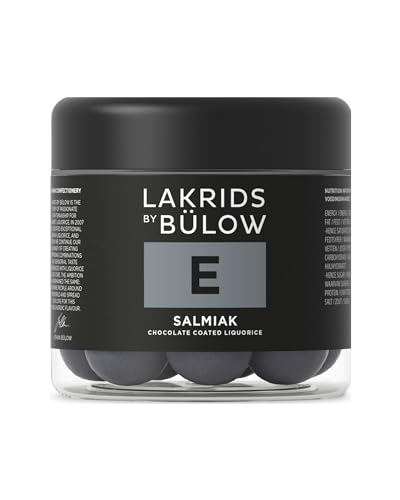 LAKRIDS BY BÜLOW - E - Salmiak - 125g - Dänische Gourmet Lakritz-Kugeln - Salmiak Lakritzkern umhüllt von Weißer Schokolade und einer knusprigen Zuckerhülle LAKRIDS BY BÜLOW - E - Salmiak - 125g - Dänische Gourmet Lakritz-Kugeln - Salmiak Lakritzkern umhüllt von Weißer Schokolade und einer knusprigen Zuckerhülle von LAKRIDS BY BÜLOW