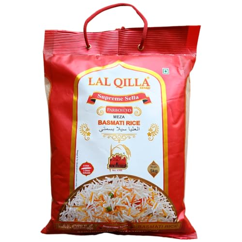 LAL QILLA | Supreme Sella | parboiled Basmati Rice | Basmati Reis, 1er Pack (1 x 5 kg) von Lal Qilla