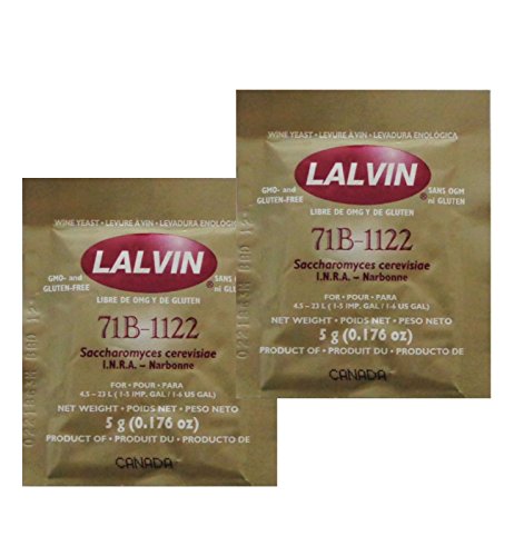2 x lalvin 71b-1122 Nouveau Stil Wein Hefe 5 g Homebrew Wine Making 4.5l-23l 2 x lalvin 71b-1122 Nouveau Stil Wein Hefe 5 g Homebrew Wine Making 4.5l-23l von Lalvin