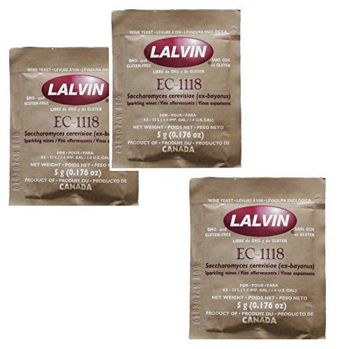 3 x lalvin ec-1118 Champagner Hefe 5 g Sachet 18% Homebrew Wine Making 4.5l-23l 3 x lalvin ec-1118 Champagner Hefe 5 g Sachet 18% Homebrew Wine Making 4.5l-23l von Lalvin