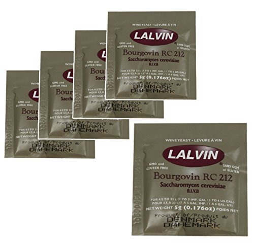 5 x lalvin RC 212 Hefe rot wine 5 g Homebrew Wine Making 4.5l-23l Pinot Noir 5 x lalvin RC 212 Hefe rot wine 5 g Homebrew Wine Making 4.5l-23l Pinot Noir von Lalvin