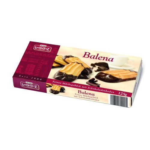 Lambertz Balena 5 x 125 g, Zartes Mürbegebäck veredelt mit feinster Zartbitterschokolade. von Lambertz
