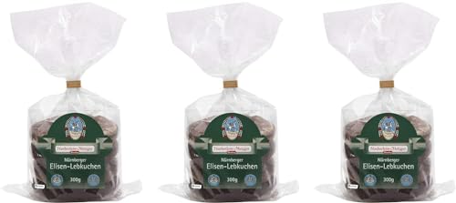 Haeberlein-Metzger Elisen Lebkuchen zweifach Glasier und Schokoliert 2 fach 3 x 300g von Lambertz