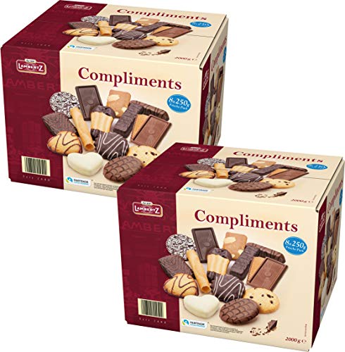 Lambertz Compliments 16x250gr Gebäckmischung 2 x 2kg Office Box von Lambertz