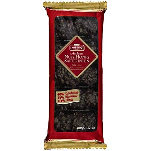Lambertz Nuss Honig Saftprinten Zartbitterschokolade 100g 10er Pack Lambertz Nuss Honig Saftprinten Zartbitterschokolade 100g 10er Pack von Lambertz