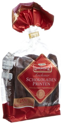 Lambertz Schokoladen Printen Zartbitter, 7er Pack (7 x 200 g) von Lambertz