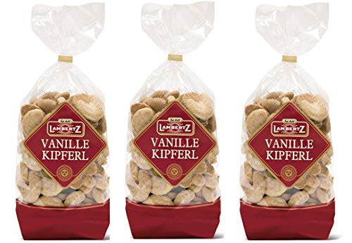 Lambertz Vanille Kipferl Gebäck mit Vanillearoma 3er Set (3x400g Beutel) von Lambertz