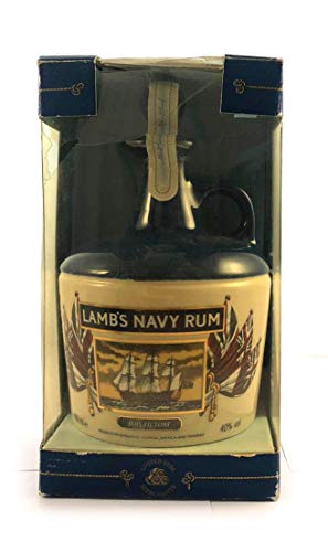Lamb's Navy Rum Ceramic Decanter depicting HMS Victory 1980's in einer Geschenkbox, da zu 4 Weinaccessoires, 1 x 700ml von Lambs